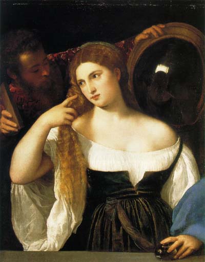 Tiziano, Mulher ao espelho